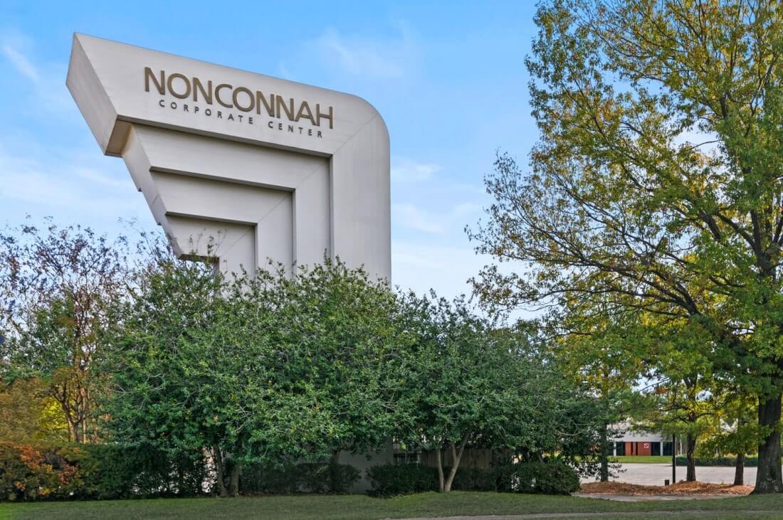 Nonconnah Corporate Center sign in front of the Nonconnah community